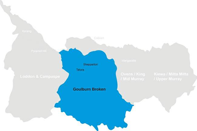 Goulburn Broken RWSC map
